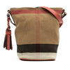 Burberry Mini Mega Check Canvas Ashby Tassel Bucket Bag Secondhand