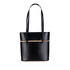 Burberry House Check Trimmed Leather Shoulder Bag Secondhand