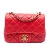 Chanel Mini Square Classic Lambskin Pearl Crush Single Flap Secondhand