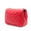 Chanel Mini Square Classic Lambskin Pearl Crush Single Flap Secondhand
