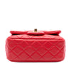 Chanel Mini Square Classic Lambskin Pearl Crush Single Flap Secondhand