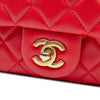 Chanel Mini Square Classic Lambskin Pearl Crush Single Flap Secondhand