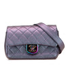 Chanel Small Iridescent Goatskin Double Carry Waist Chain Flap Secondhand