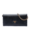 Prada Saffiano Wallet On Chain Secondhand