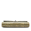 Secondhand Chanel CC Patent Striped Flap Clutch with Chain