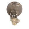 Chanel CC Brass and Gold Plated Disc Clip On Earrings Secondhand