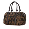 Fendi Mini Zucca Canvas Selleria Boston Bag Secondhand