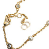 Dior Gold Plated Crystal and Faux Pearl Clair D Lune Bracelet Secondhand