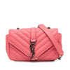 Saint Laurent Baby Grained Calfskin Chevron Classic Monogram Chain Bag Secondhand