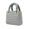 Dior Mini Suede Stone And Beads Lady Dior Secondhand
