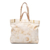 Chanel Canvas Floral Shopping Tote Secondhand