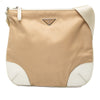 Secondhand Prada Leather Trimmed Tessuto Zip Top Crossbody