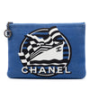 Secondhand Chanel Medium Canvas La Pausa Zip O Case Clutch