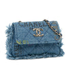 Chanel Mini Denim Mood Clutch with Chain Secondhand