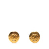 Secondhand Chanel CC Gold Plated Round Clip On Earrings