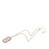 Chanel CC Gold Plated Mosaic Estate Clover Star Leather Woven Chain Pendant Necklace Secondhand