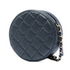 Chanel CC Quilted Iridescent Lambskin Pearl Round Clutch with Chain Secondhand