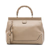 Secondhand Gucci Medium Calfskin Bold Bamboo Top Handle Bag