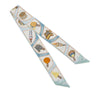 Hermès Funny Ice Cream Silk Twilly  Scarf Secondhand