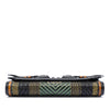 Burberry Prorsum Woven Buffalo Leather and Cotton Clutch Secondhand