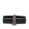 Secondhand Saint Laurent Small Croc Embossed Leather Monogram Kate Tassel Crossbody