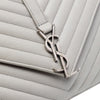 Saint Laurent Large Chevron Sheepskin Monogram College Satchel Secondhand