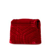 Saint Laurent Small Velvet Monogram Matelasse LouLou Shoulder Bag Secondhand