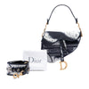 Dior Canvas Embroidered Tie Dye Saddle Bag Secondhand