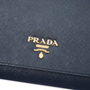 Prada Saffiano Lux Wallet On Chain Secondhand