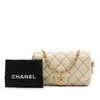 Chanel CC Quilted Calfskin Wild Stitch Flap Secondhand