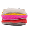 Bottega Veneta Multicolor Pebbled Leather Double Zip Satchel Secondhand