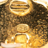 Chanel CC Gold Plated Flower Clip On Earrings Secondhand