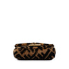 Fendi Mini Zucca Shearling Baguette Satchel Secondhand