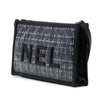 Chanel Large Quilted Tweed PVC Logo Wristlet Clutch Secondhand