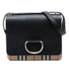 Burberry Small House Check Trimmed Goatskin D Ring Crossbody Secondhand