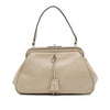 Prada Goatskin Madras Cerniera Frame Handbag Secondhand