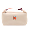 Hermès Large Toile Bride A Brac H Pavillon Case Secondhand