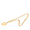 Chanel Gold Plated Cut Out Coco Medallion Pendant Necklace Secondhand
