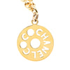 Chanel Gold Plated Cut Out Coco Medallion Pendant Necklace Secondhand