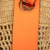 LOEWE Small Raffia and Calfskin Balloon Bucket Bag Secondhand