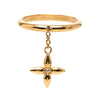 Louis Vuitton Gold Plated Louisette Signature Ring Secondhand