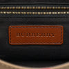 Burberry Leather and House Check Canvas Bridle Abbott Crossbody Secondhand