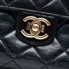 Chanel Large CC Quilted Glazed Calfskin Perfect Edge Flap Secondhand