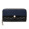 Secondhand Chanel Bicolor Quilted Lambskin Faux Pearl Ribbon Long Wallet