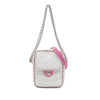 Chanel Quilted Lambskin and Tweed Elegant Satchel Secondhand