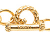 Chanel CC Gold Plated Oval Pendant Necklace Secondhand