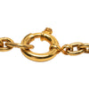 Chanel Gold Plated Gripoix CC Heart Pendant Necklace Secondhand