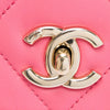 Chanel Small Quilted Lambskin Logo Chain Strap Flap Secondhand
