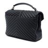 Saint Laurent Large Chevron Sheepskin Monogram College Satchel Secondhand