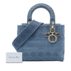 Dior Medium Embroidered Canvas Cannage Lady D Lite Secondhand